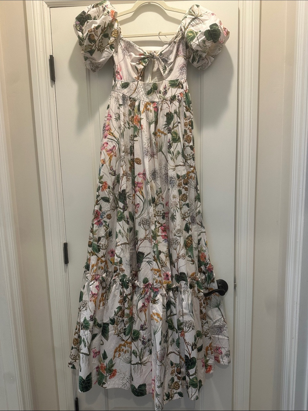 Cara Cara Payton Off-Shoulder Cutout Poplin Maxi Dress - Picture 3 of 4